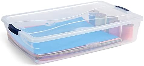 Rubbermaid Cleverstore 42 Quart Stackable Plastic Storage Container Organizer - Image 2