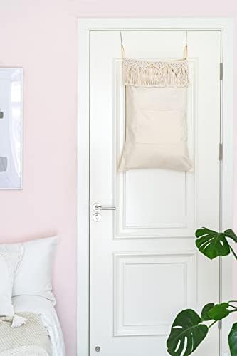 Mkono Macrame Hanging Laundry Hamper - Image 4