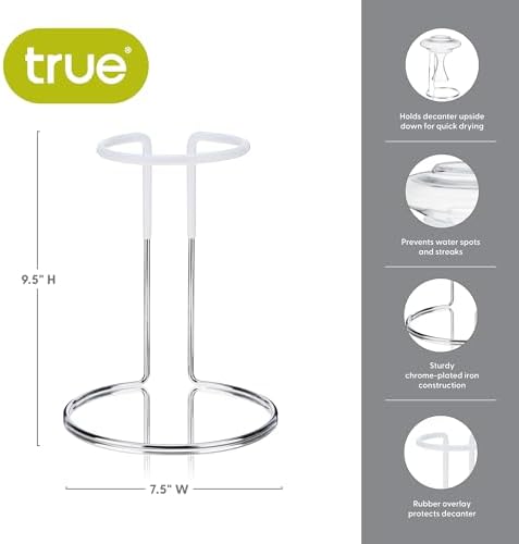 True Wine Decanter Drying Stand and Holder, Essential Accessory Glassware Rack - Image 3