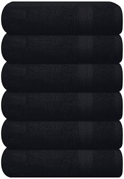 GLAMBURG Ultra Soft 6-Piece Hand Towel Set 16x28-100% Ringspun Cotton by GLAMBURG