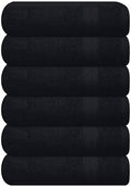 GLAMBURG Ultra Soft 6-Piece Hand Towel Set 16x28-100% Ringspun Cotton by GLAMBURG