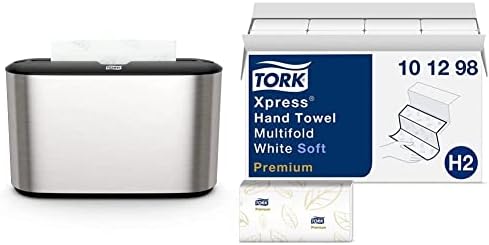 Tork Xpress Paper Towel Dispenser and Tork Extra Soft Multifold Hand Towels by Tork