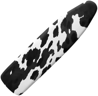 Black Cow Spot Ironing Board Cover Ironing Board Pad Protective Cover by KUIFORTI