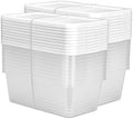 20-Pack 6 Quart Storage Boxes – Clear Plastic Storage Bin by Unknown