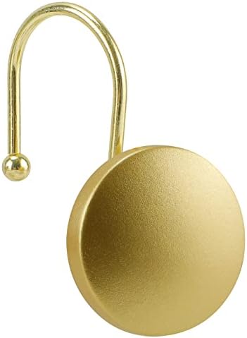 Decorative Shower Curtain Hooks Brass Shower Rings, Simple Modern Style Round by SIMPLE+CLEVER+HOMES+365