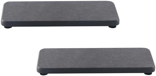 NiuYichee 2Pcs Stone Soap Trays Water Absorbing Diatomite Coaster by NiuYichee