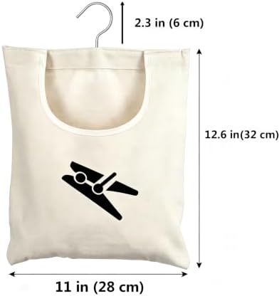 Clothespin Bag, 12 x 11 in Hanging Storage Holder - Image 7