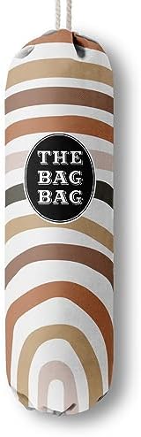Boho Pattern Grocery Bags Holder and Organizer, Wall Mount Plastic Bags Storage by HiLus