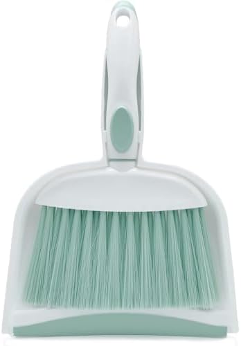 Broom Dustpan Brush Small Dust pan: Small Broom and Dustpan Set Mini Dust pan by Householdcleaningutensils