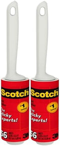 Scotch Lint Roller, 2 Pack, 56 Easy Tear Sheets Each, 4 in x 22.6 ft, Adhesive by Unknown