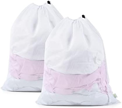 OTraki 2 Pack Mesh Laundry Bag 20x24 Inch Heavy Duty Laundry Fine Mesh Bags by OTraki