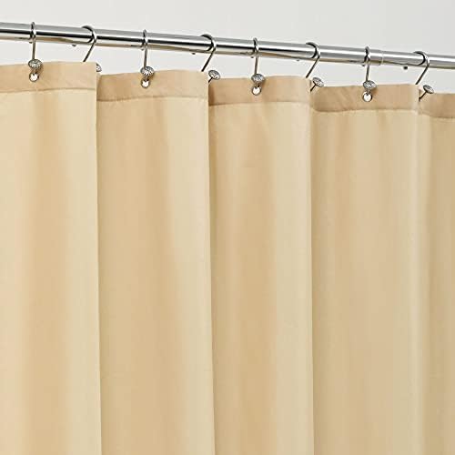 ALYVIA SPRING Stall Waterproof Fabric Shower Curtain or Liner Khaki by ALYVIASPRING