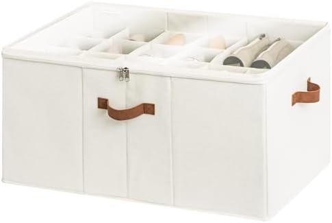 StorageWorks 24-Pair Large Closet Shoe Organizer, Adjustable Divider by StorageWorks