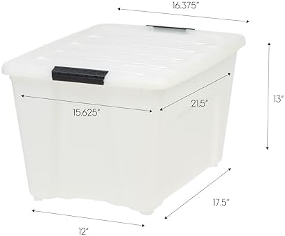 IRIS USA 6-Pack 54 Quart Storage Bins - Image 2