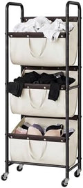 GRANNY SAYS 3 Tiered Laundry Sorter, Narrow Hamper Cart by GRANNYSAYS