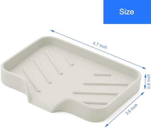 Sponge Holder with Drain Spout for Kitchen Sink, Dish Sponge Tray - Image 6