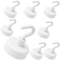 Master Magnetics White Magnetic Hook Set by MasterMagnetics