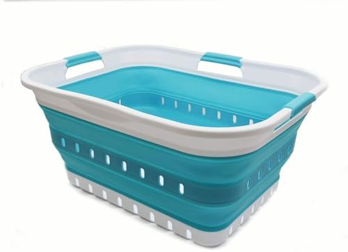 SAMMART 42L Collapsible Plastic Laundry Basket - Image 3