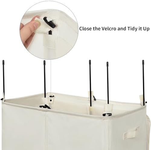 WOWLIVE 180L Double Laundry Hamper 2 Section - Image 7