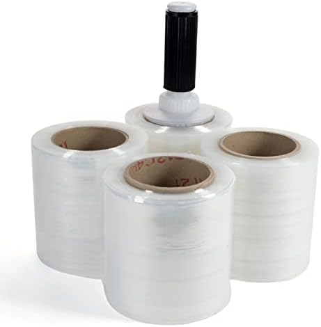 IDL Packaging 5" Stretch Wrap Mini Roll, 700 feet, 120 Gauge by IDLPackaging