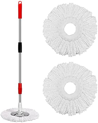 Mop and Bucket with Wringer Set 360° 3psc Microfiber Spin Mop with Bucket and - Image 4