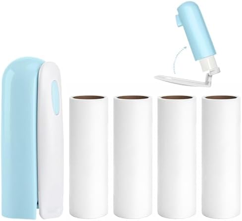 Mini Travel Lint Roller with 150 Sticky Sheets, Foldable Portable Lint Roller by Nueknp