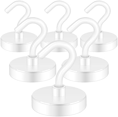 Neosmuk Magnetic Hooks for Cruise Cabins, 130lb Heavy Duty, 6 Pack by Neosmuk