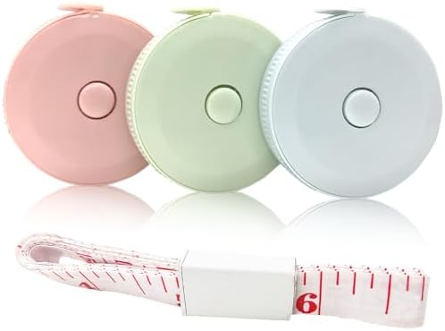 Mini Retractable Tape Measure + Soft Fabric Sewing Ruler, Pocket Size, Dual by SmaringRobot