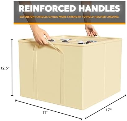 SpaceAid Shoe Organizer for Closet, 2 Pack Foldable Shoe Storage Containers - Image 7
