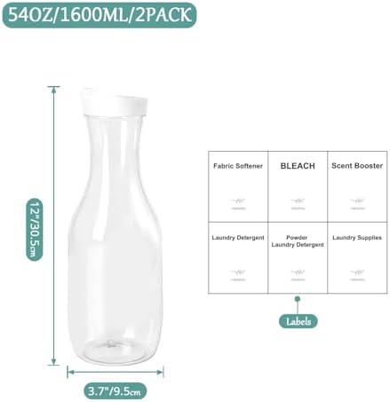 54 OZ Laundry Detergent Dispender BY VEGEVIGI, 54OZ Laundry Soap Disepenser - Image 2