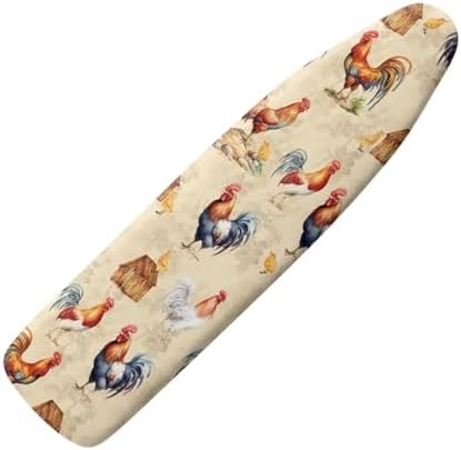 GLENLCWE Rooster Ironing Board Cover, 54x15 inches, Animal Print Ironing Board by GLENLCWE