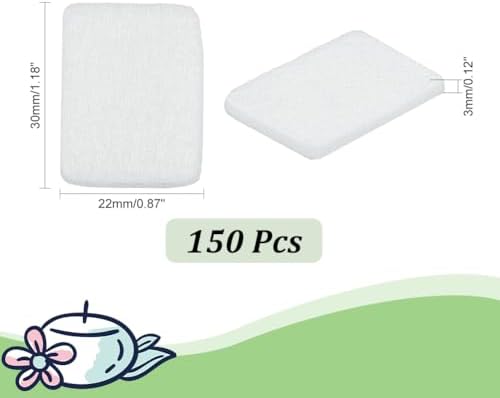 PH PandaHall 150 Pack Aroma Pads 1.1x0.8 Refill Essential Oil Pads, Unscented - Image 2