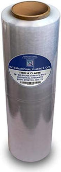 International Plastics Co. 18" Stretch Film/Wrap 1500 feet 80 Gauge, 1 Pack by InternationalPlasticsCo