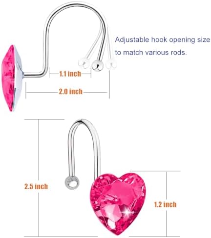 Shower Curtain Hooks Rings for Bathroom - Image 2