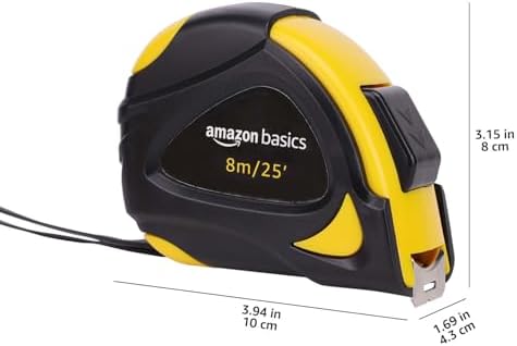 Amazon Basics Self-Locking Tape Measure, Accurate Dual Scale inch/metric - Image 6