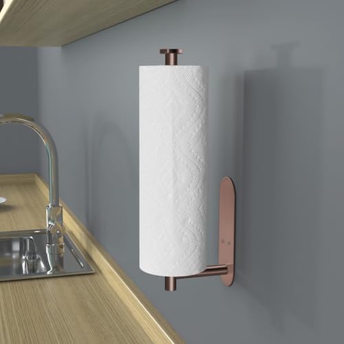 VAEHOLD Adhesive Paper Towel Holder Under Cabinet Wall Mount - Image 6