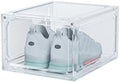 HIYOHIYO 1-Pack Clear Plastic Stackable Shoe Box Organizer, Fit US Size 14 by HIYOHIYO