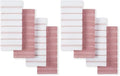 KitchenAid Albany Kitchen Towel 4-Pack Set, Dried Rose/White by KitchenAid