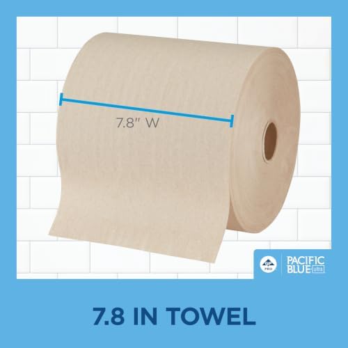 Georgia-Pacific Pacific Blue Ultra 8" High-Capacity Recycled Paper Towel Rolls - Image 4