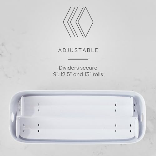 YouCopia StoraRoll Food Wrap Dispenser 2-in-1, Aluminum Foil Wrap Organizer - Image 3