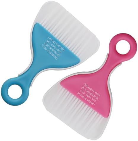 2PCS PP Plastic Small Broom and Dustpan Set Compact Desktop Sweeper by Unknown