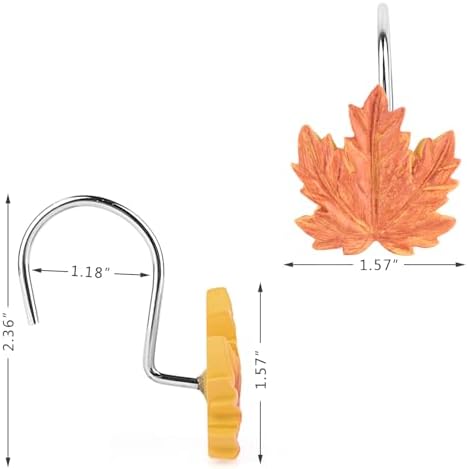 Maple Leaf Shower Curtain Hooks - Image 5