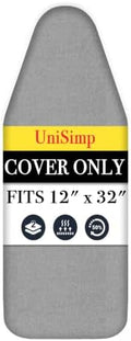 UniSimp Small Ironing Board Cover and Pad 12"x32" Small Iron Board Cover by UniSimp