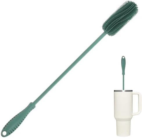 Silicone Bottle Brush, 15.7" Water Bottle Cleaner Brush by ddLUCK