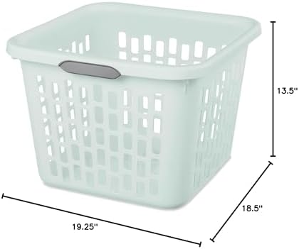 Sterilite Laundry Basket, Plastic Clothes Hamper, Large Square Bin - Image 7