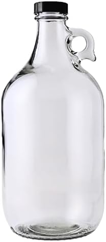 Fastrack Half-Gallon Glass Jug Set w/Polyseal Cap | Multipurpose Half Gallon Jug by FASTRACK