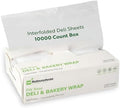 Restaurantware Plastic Interfolded Deli And Bakery Wrap, 10000 Ct by Restaurantware