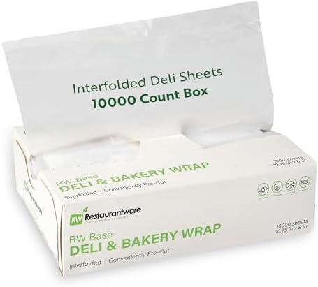 Restaurantware Plastic Interfolded Deli And Bakery Wrap, 10000 Ct by Restaurantware