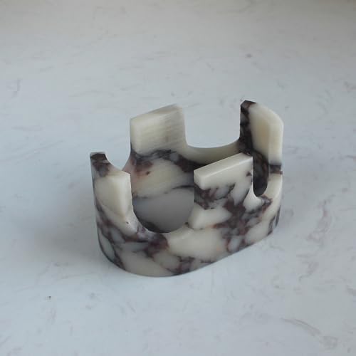 Nawgnail Natural Travertine Marble 2-Slot Sponge Holder - Image 2