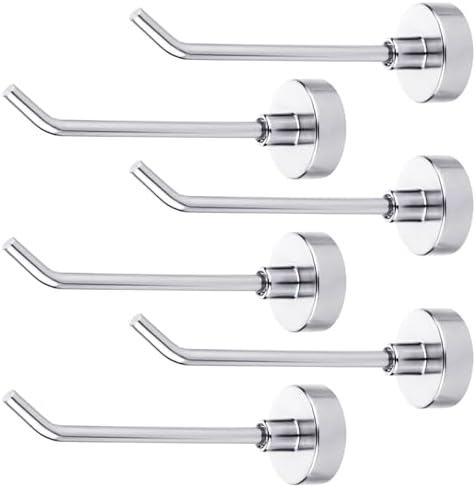 6 Pack Strong Neodymium Magnetic Hooks, 2.76 Inch Heavy Duty Cruise Hooks by Unknown